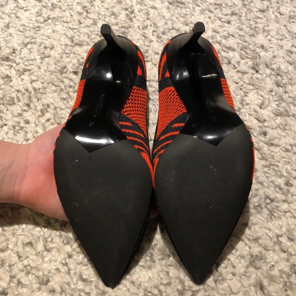 Zara high heels size 6. Black and orange/red. - Picture 5 of 5